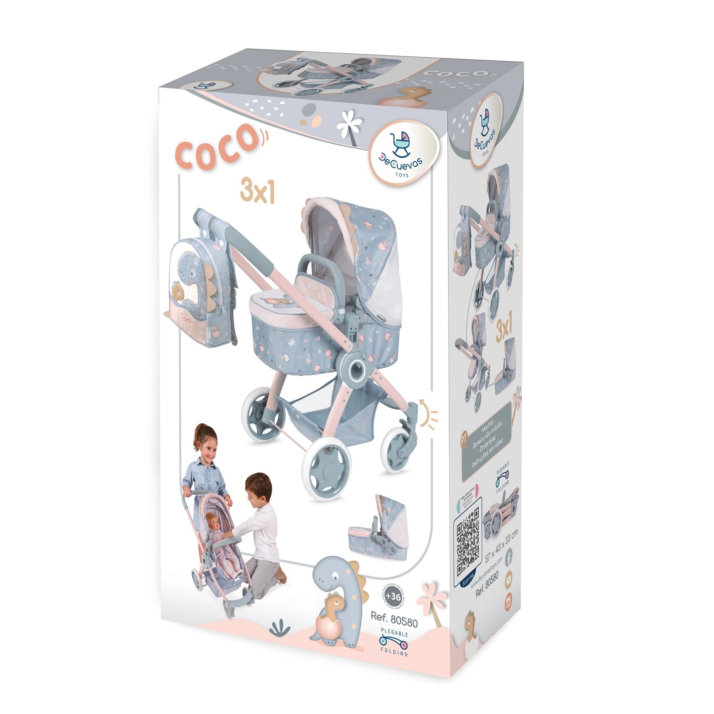 Puppenwagen Coco 3x1